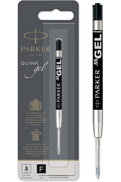 Parker Quinc Gel Ink Refill, 0.55 mm, Fine Tip, Black Ink, 1 Pack - 2185