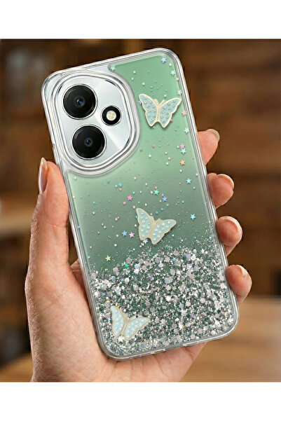 Rivor Honor 400 Case Camera Protruding Silvery Butterfly Embossed Pattern Sli...