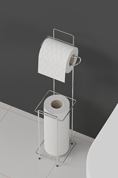 Hill Homes Suport pentru hârtie igienică din metal cromat – Suport pentru hâr...