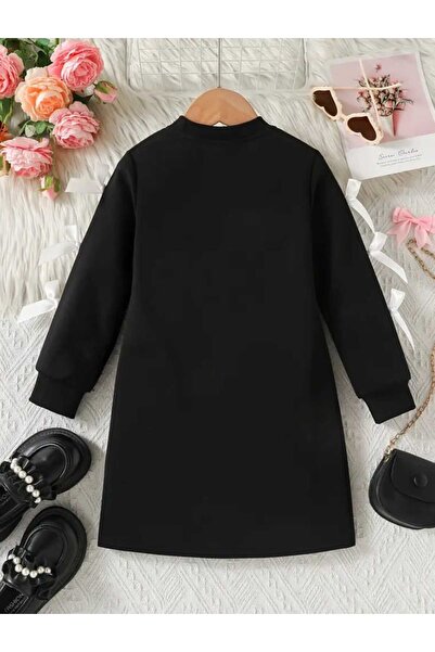 BEBEĞİME ÇORAP Φόρεμα για κορίτσια με μακρυμάνικο φιόγκο