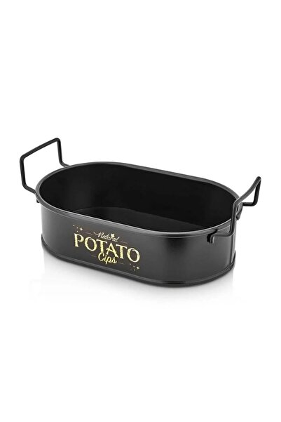 LeylArt Mini Oval Potato & Chips Serving Bowl 21 cm – Set of 4
