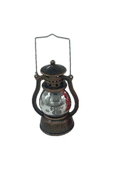 HOZRO Felinar decorativ cu LED, lumină caldă, 10 cm, argintiu, model 117-85