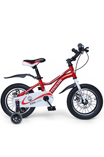 KidsCare HappyCycles KidsCare children's bicycle for 5-8 years, 16 inch wheels, disc brakes, red