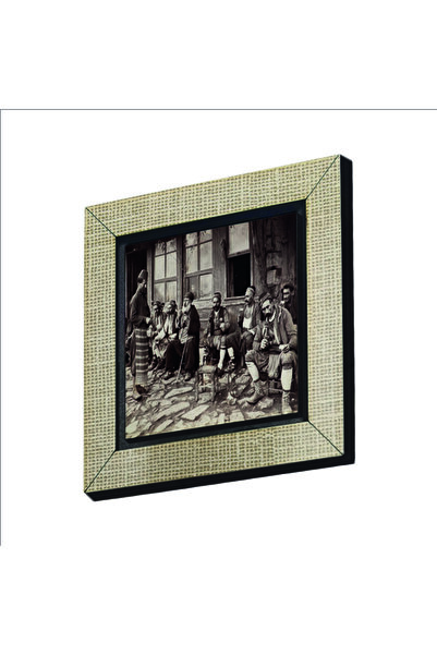 Souvenest A Coffee Shop in Istanbul Photo, 1905 Printed MDF Magnetkrt-136 Refrigerator Ornament