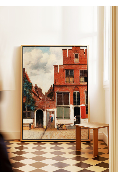 ARTHOUSECOLLECTIVE Johannes Vermeer - the Little Street Painting - 1658 - Unframed Poster in Painting Dimensions