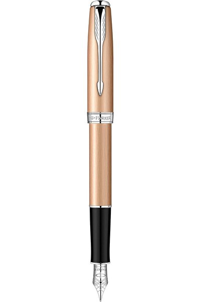Parker Parker Rose Gold Sonnet Fountain Pen with Chrome Trim | 18k Solid Gold Nib | Gift Box | 5845