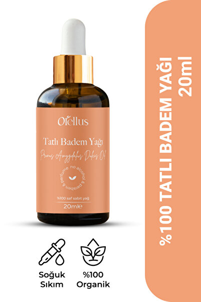 Orellus Tatlı Badem Yağı %100 Soğuk Press ve Doğal 20 ml