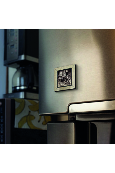 Souvenest A Coffee Shop in Istanbul Photo, 1905 Printed MDF Magnetkrt-136 Refrigerator Ornament