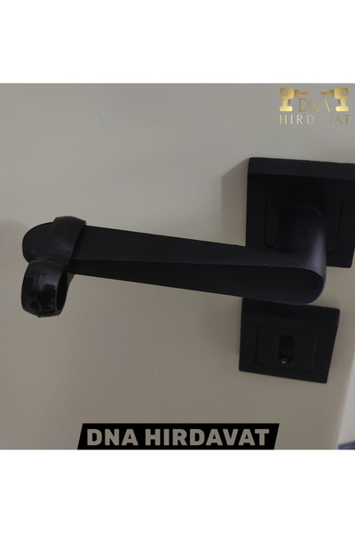 DNA HIRDAVAT 8 Adet Siyah Kapı Kolu Stoperi Silikon Duvar Koruyucu