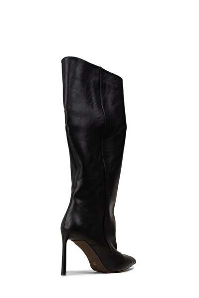 Deery Women's Black Thin Heeled Boots