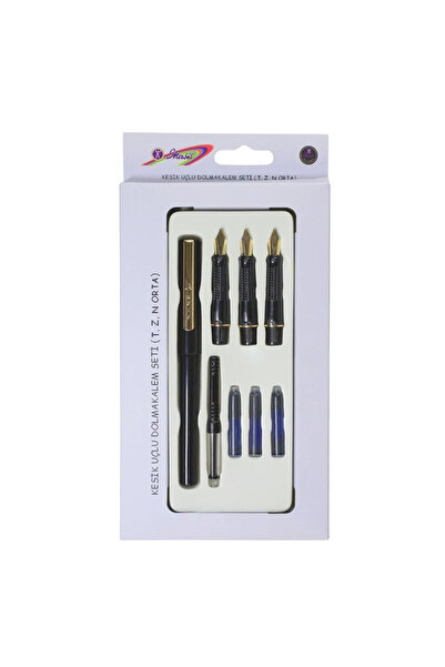 Masis Kesik Uçlu Dolmakalem Seti T-Z-N Orta