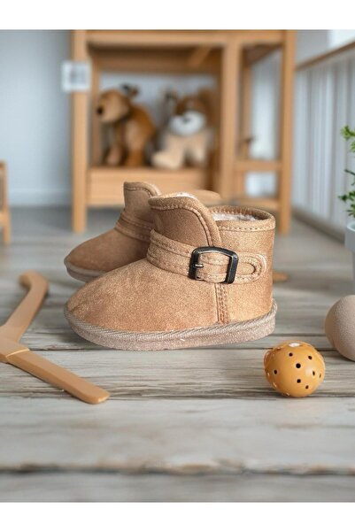 GEZER Μαλακό χειμωνιάτικο παντόφλες για το σπίτι με γούνα στον καφέ