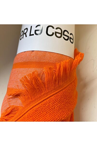OEM Beach towel 100% cotton, absorbent, orange, 90x160 cm - Per la Casa