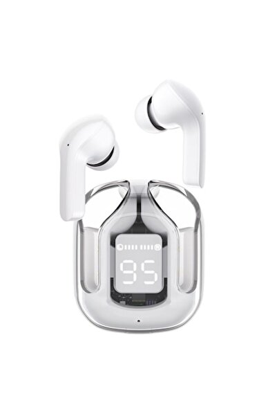 Acefast Type-C Earphones, Bluetooth 5.3, IPX4, ENC, Digital LED Display - - Modern Grey