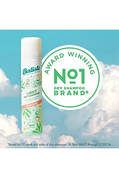 Batiste Light Dry Shampoo, Zen Matcha, Invisible Finish, 3.81 Oz