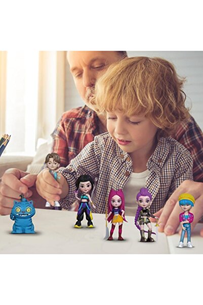 victiny 6PCS K-pop Korean Idol Demon Movie Hunters Action Figures Set