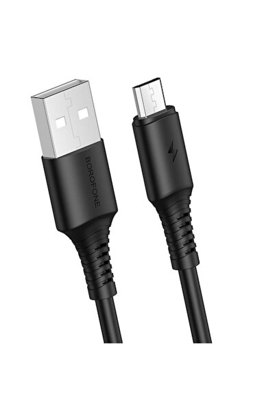 Borofone Cablu de date și încărcare USB-A la microUSB BX47 Coolway, 18W, 1m, Negru