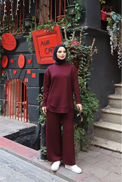 NİSUM MODA Σετ παντελόνι με οβάλ κοπής