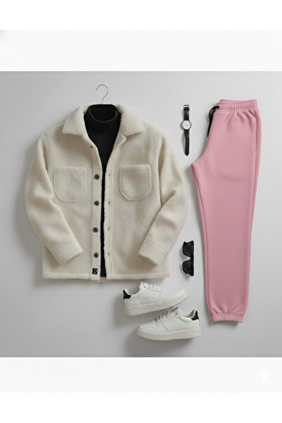 NİCE Men's Set Bottom Top Shirt Tracksuit Long Sleeve Bottom Top Set