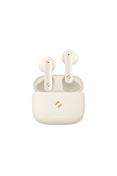 OEM Adaptive Wireless Earbuds ENC, TWS, Bluetooth 5.3, C92, Hard Plastic, Beige