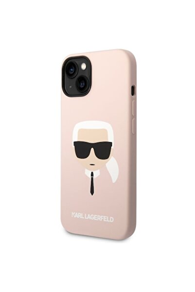 Karl Lagerfeld Liquid Silicone Case for Apple iPhone 14 Plus - Pink