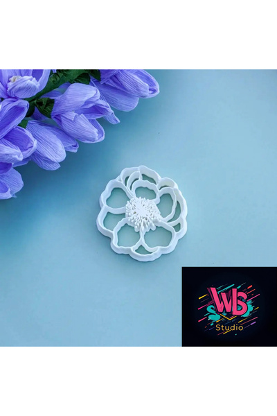 WLS studio Peony Flower Cookie Mold and Fondant Shaper