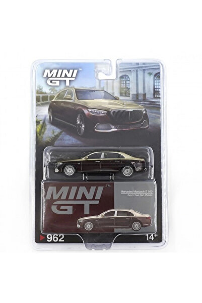 TOYFEST Mini Gt 1/64 Mercedes Maybach S 680 Gold Dark Red Metallic