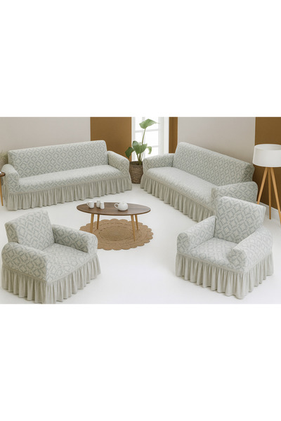 ELHAS Model șal jacquard Fotoliu, Canapea, Husă pentru canapea extensibilă, L...