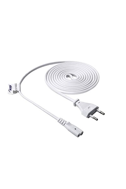 Akyga AK-RD-06A Charging Cable, CEE 7/16 / IEC C7, 1.5m, White