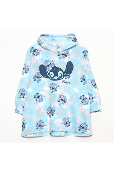 Stitch Patura Poncho polar Stitch 3-5 ani