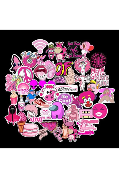 OEM Set 50 Stickers - Pink
