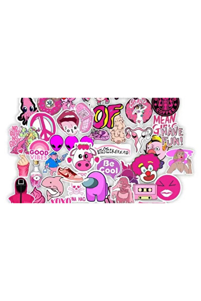 OEM Set 50 Stickers - Pink