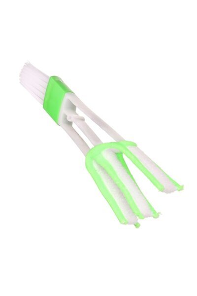 Bibilel 2-head multifunctional brush for car and small spaces, White