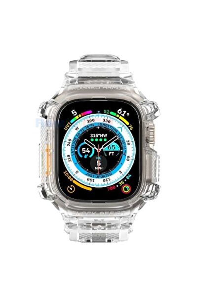 Autentic Transparent Rugged Armor Pro Case compatible with Apple Watch Ultra 49mm