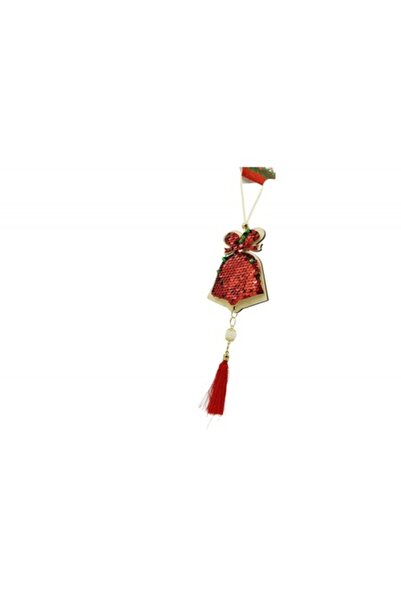 Danex Red bell Christmas tree ornament, Danex, wood, 36x9.5cm