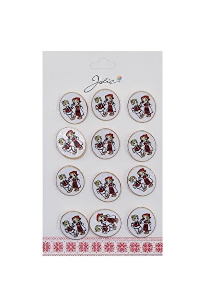 Danex Комплект от 12 брошки „Мърцишор“ за деца (момче и момиче) в традиционна...