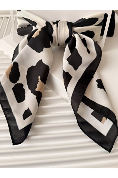 AKSESUARIM Stylish Scarf with Colorful Patterns, Size 70X70