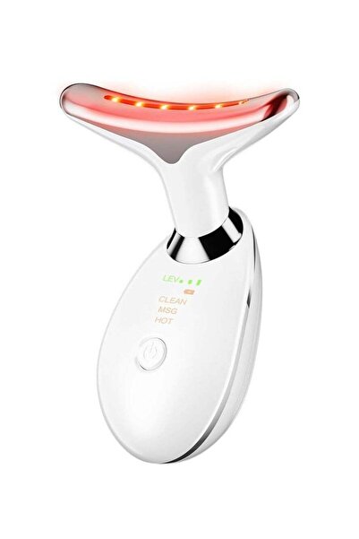 JAJEEK جهاز تدليك الوجه والرقبة بثلاثة ألوان - نحت الوجه وشد البشرة (قابل لإعادة الشحن)