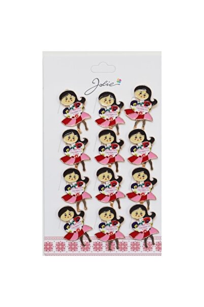 Danex Set of 12 Martisor Brooches with Message 'Spring Starts with You'