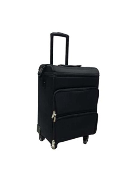 Salon System Beauty & Manicure Bag with Wheels and Hand Zipper - Black