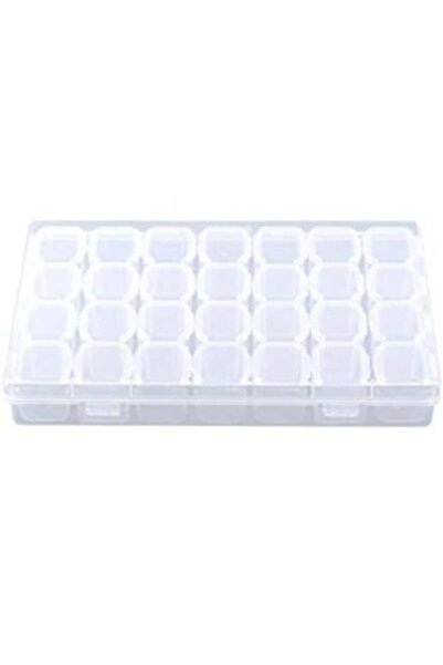 Salon System صندوق تخزين شفاف لأدوات الأظافر