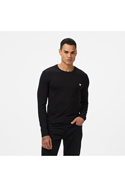 Guess Core Slim Fit Erkek Siyah T-Shirt