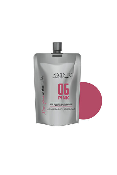 Argento Pro Semi-Permanent Hair Color Mask Pink 06, 200 ml