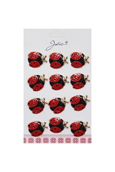 Danex Set of 12 Ladybug Spring Martisor Brooches