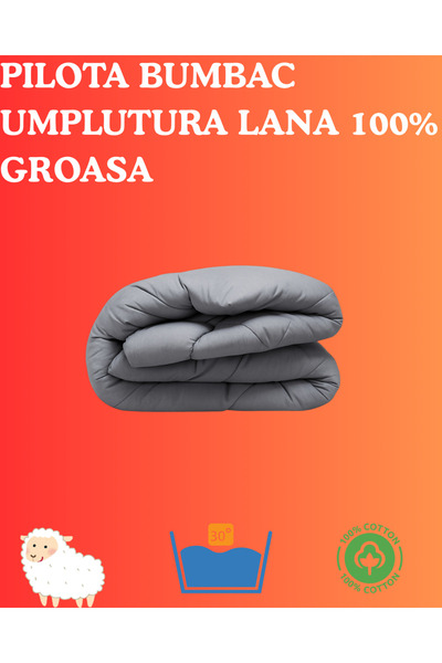 Ralex Ranforce Cotton Duvet, 100% Thick Wool Filling