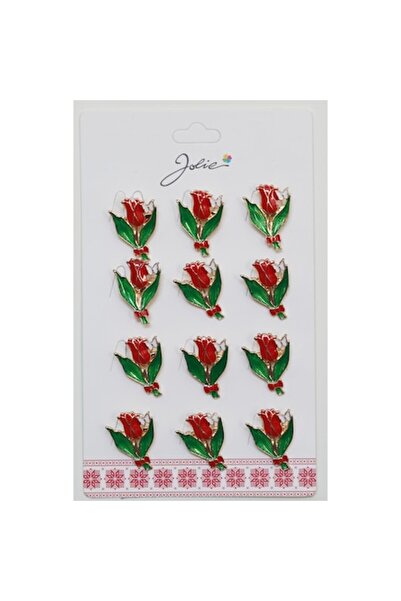 Danex Set of 12 Martisor Brooches - Spring Tulip