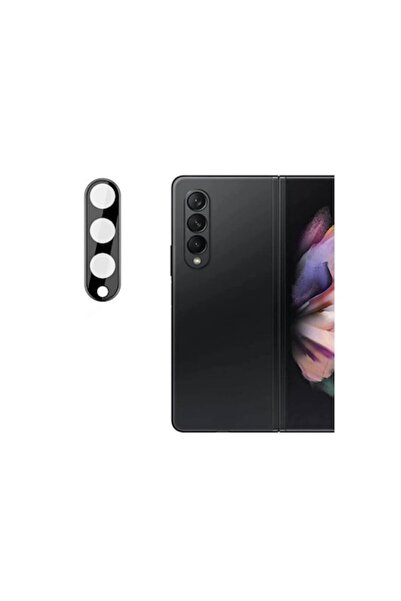 SOHO Tempered Glass Camera Protector for Samsung Galaxy Z Fold3 - Black/Transparent