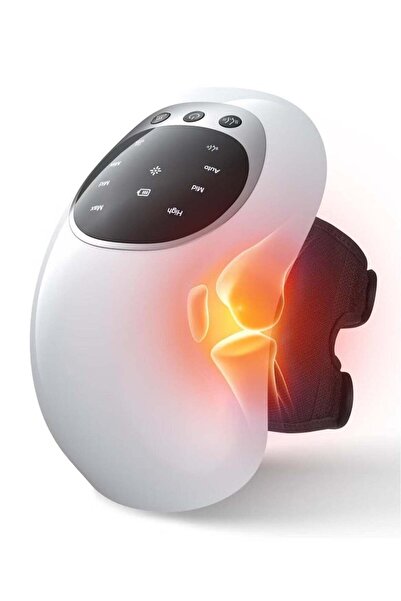 BORTONY جهاز تدليك الركبة المحمول بالحرارة والاهتزاز، ليزر الأشعة تحت الحمراء، شاشة LED