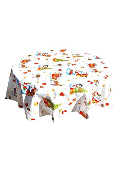 Mcf Christmas Tablecloth, round for 4 people, 150x150cm