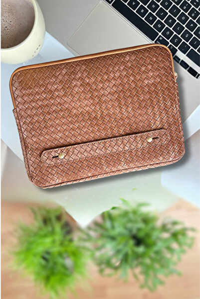 worken 11/12 Inch Tablet Case Nubuck, Waterproof, Shockproof, with Pocket, Zipper, Tan